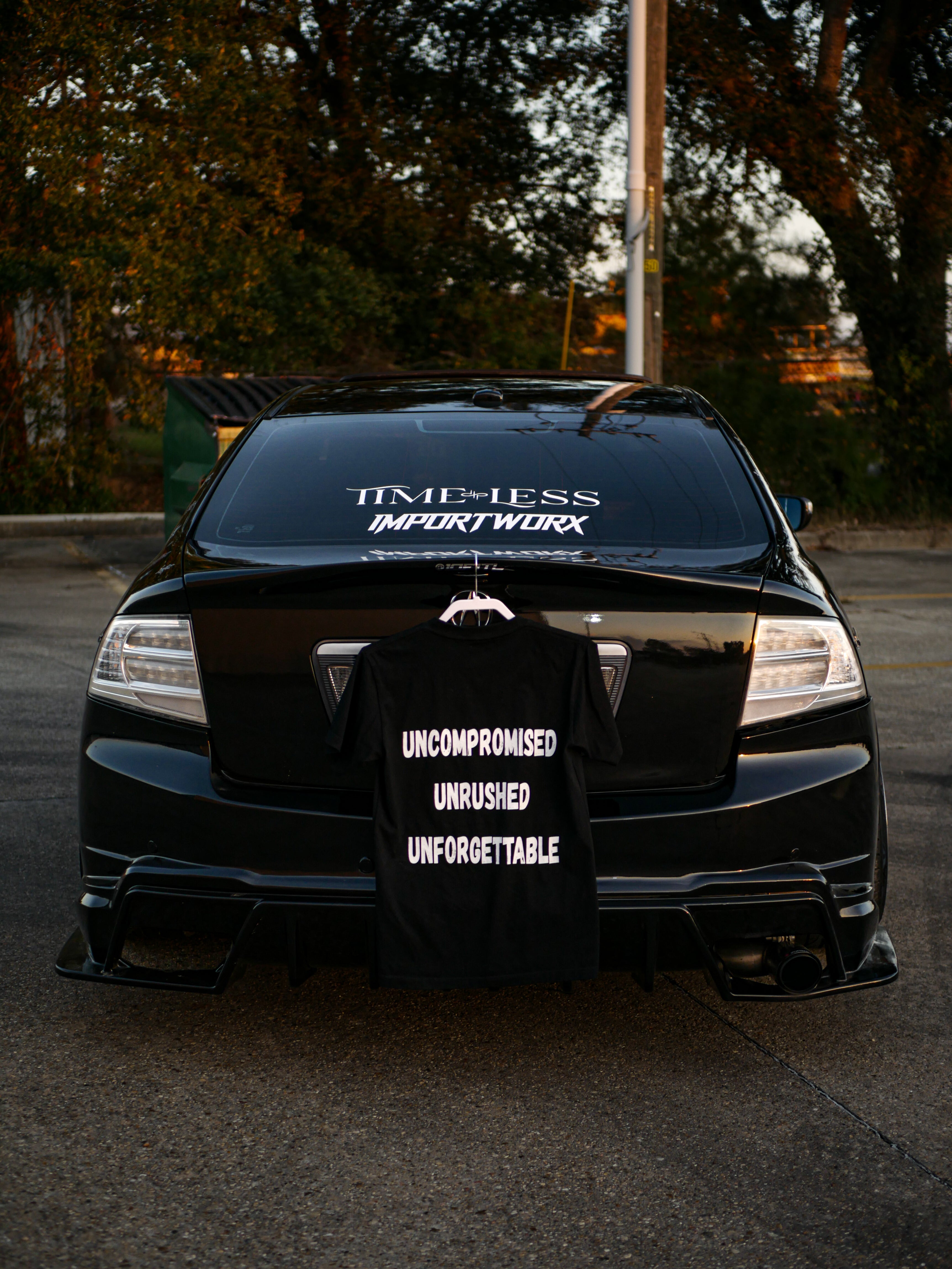 UNCOMPROMISED UNRUSHED UNFORGETTABLE TEE