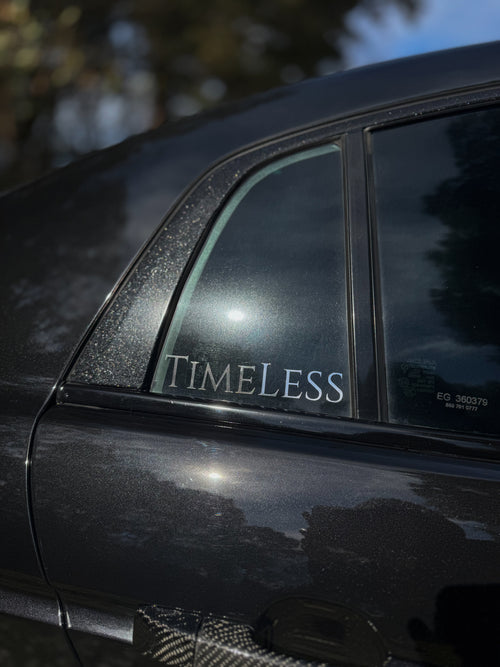 PRIME TIMELESS WINDOW STICKER