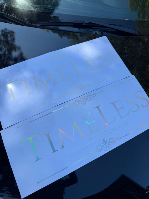 A LEGACY IN EVERY MILE REAR WINDSHIELD BANNER